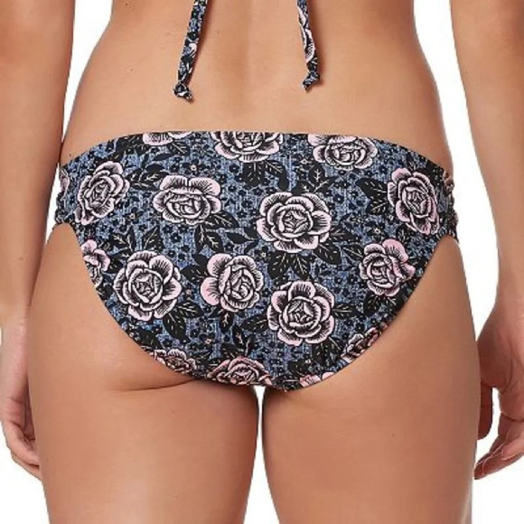 Pink Envelope Shirred Hipster Bikini Bottoms - Picture 2 of 6